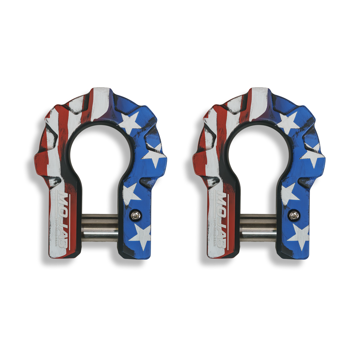 MOJAB | 3/4'' Extreme duty Aluminum D-Shackle set (9T)-Ceramic coated.