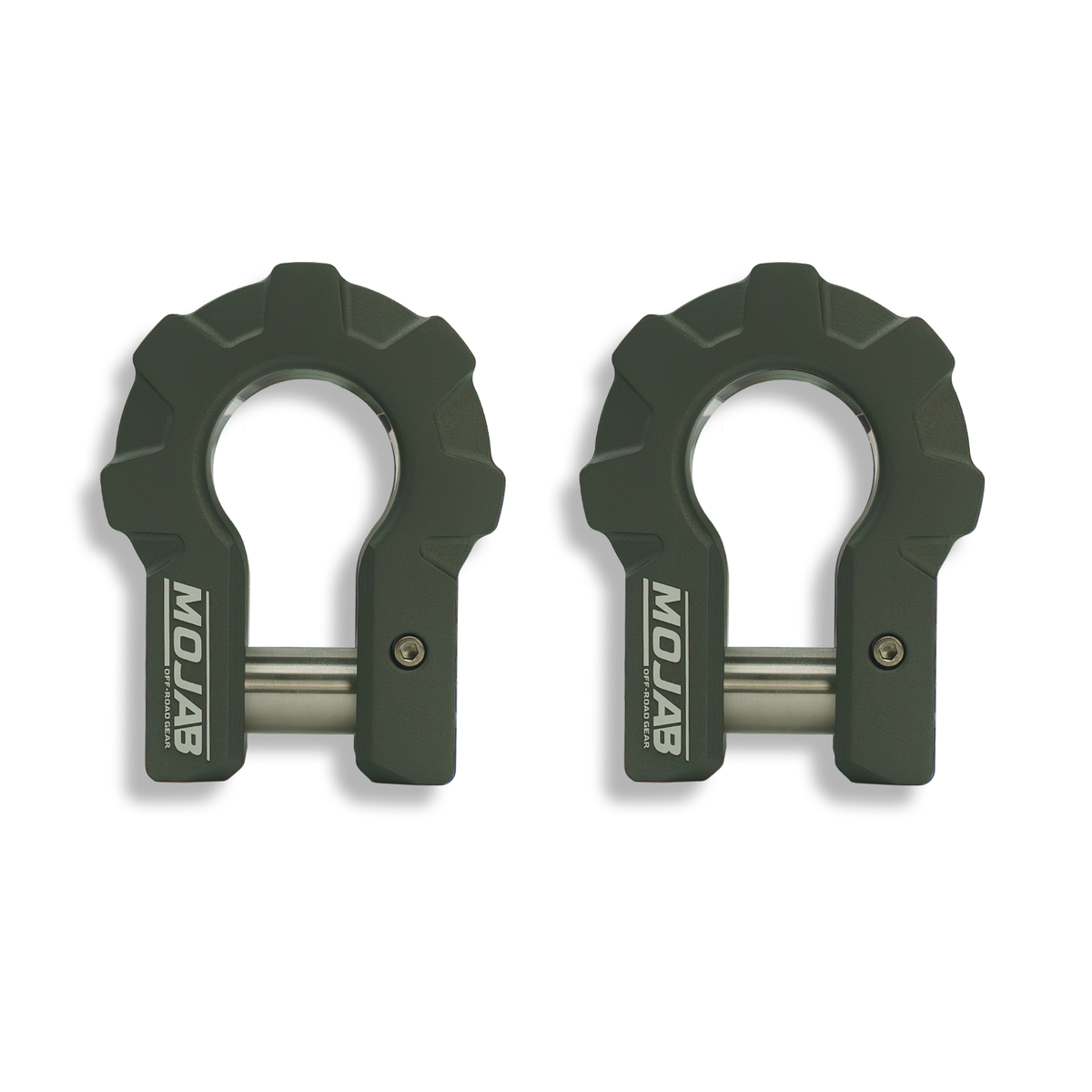 MOJAB | 3/4'' Extreme duty Aluminum D-Shackle set (9T)-Ceramic coated.