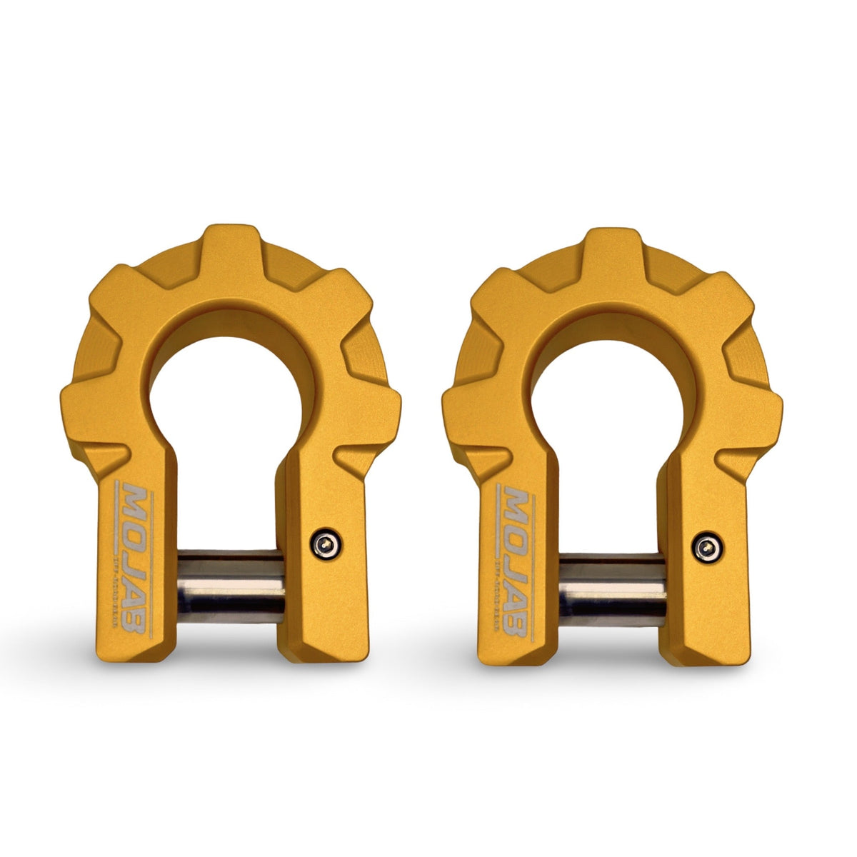 MOJAB | 3/4'' Extreme duty Aluminum D-Shackle set (9T)-Ceramic coated.