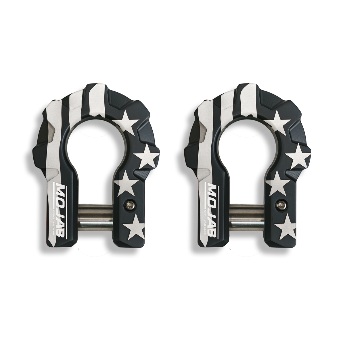 MOJAB | 3/4'' Extreme duty Aluminum D-Shackle set (9T)-Ceramic coated.