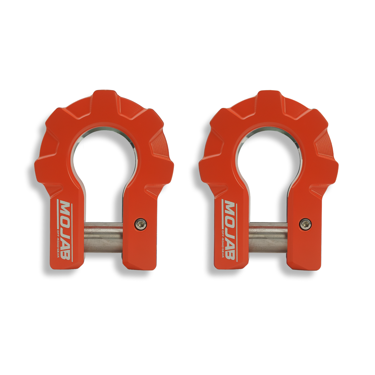 MOJAB | 3/4'' Extreme duty Aluminum D-Shackle set (9T)-Ceramic coated.