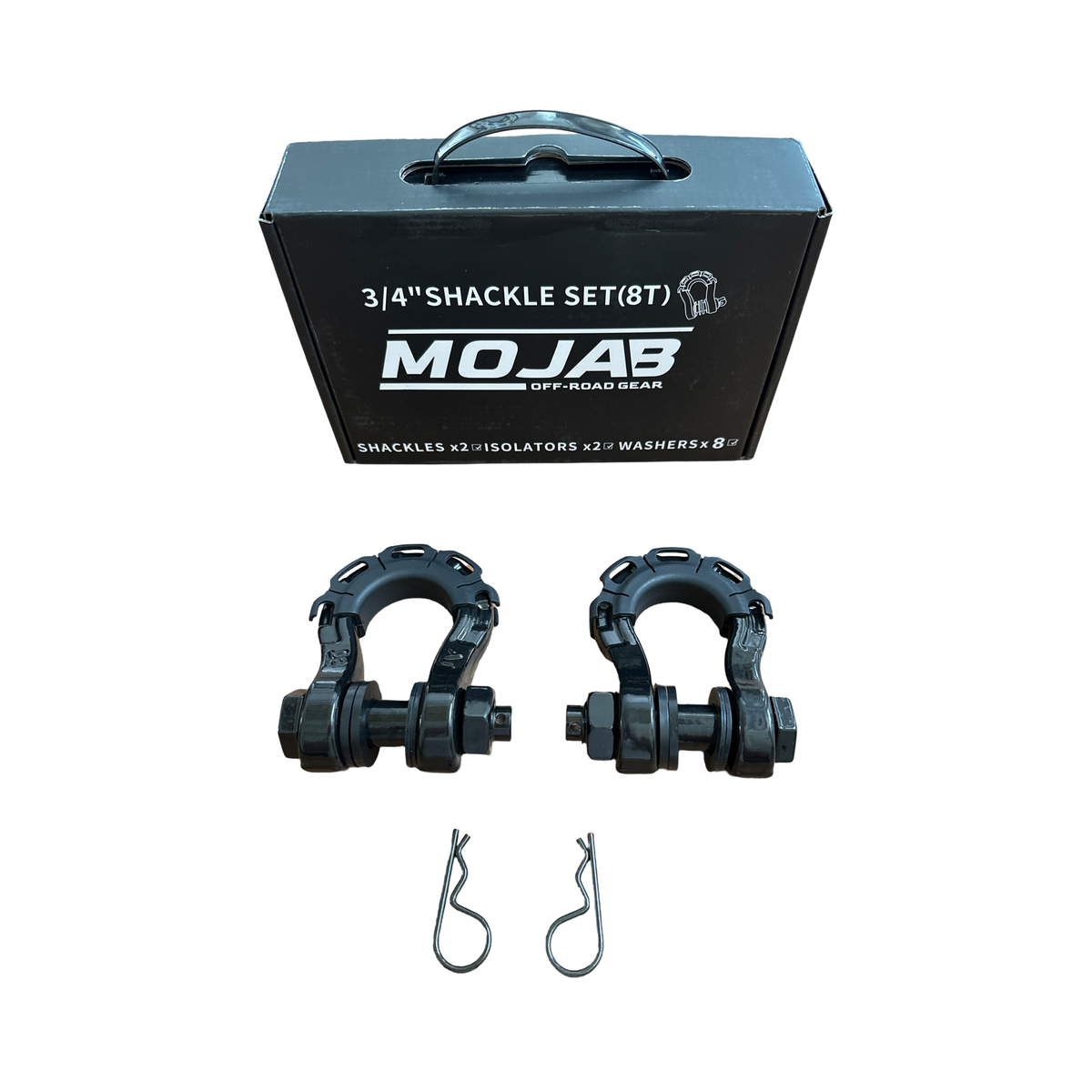 MOJAB | 3/4” Forged Steel D-shackle set (8T)