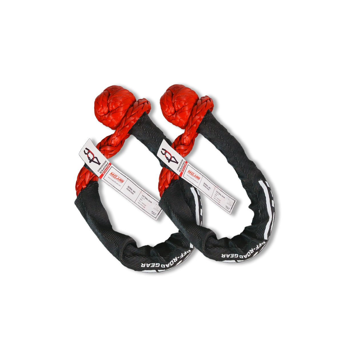 MOJAB | Soft Shackle 1/2'' x 24” with Sleeve and Bag (Set of 2 Shackles)