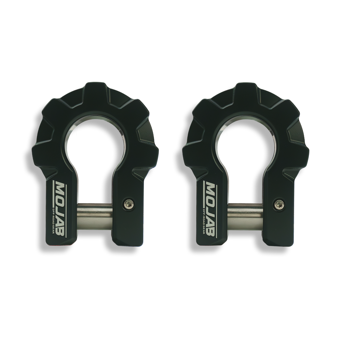 MOJAB | 3/4'' Extreme duty Aluminum D-Shackle set (9T)-Ceramic coated.