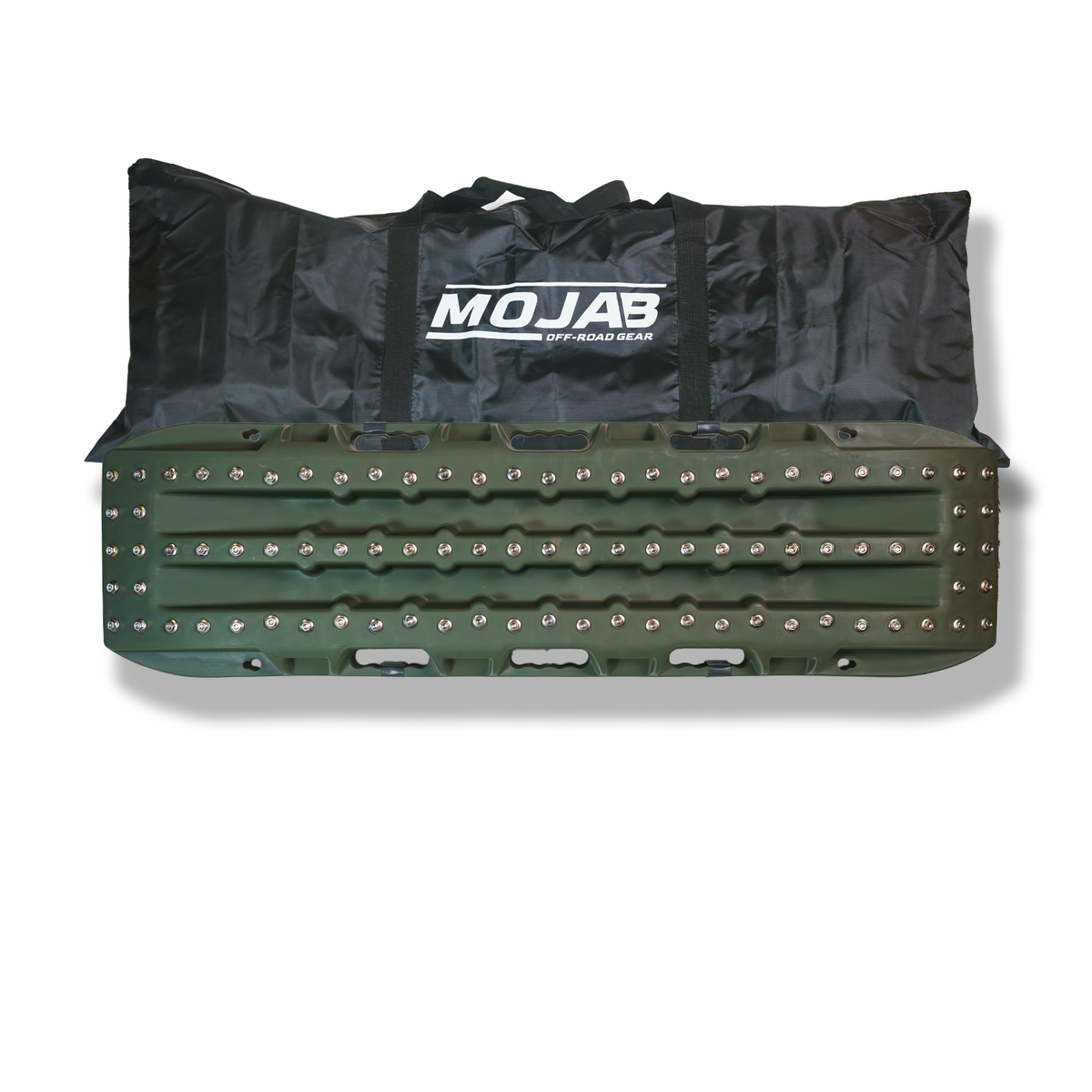 Army Green traction boards with 'MOJAB' branding.