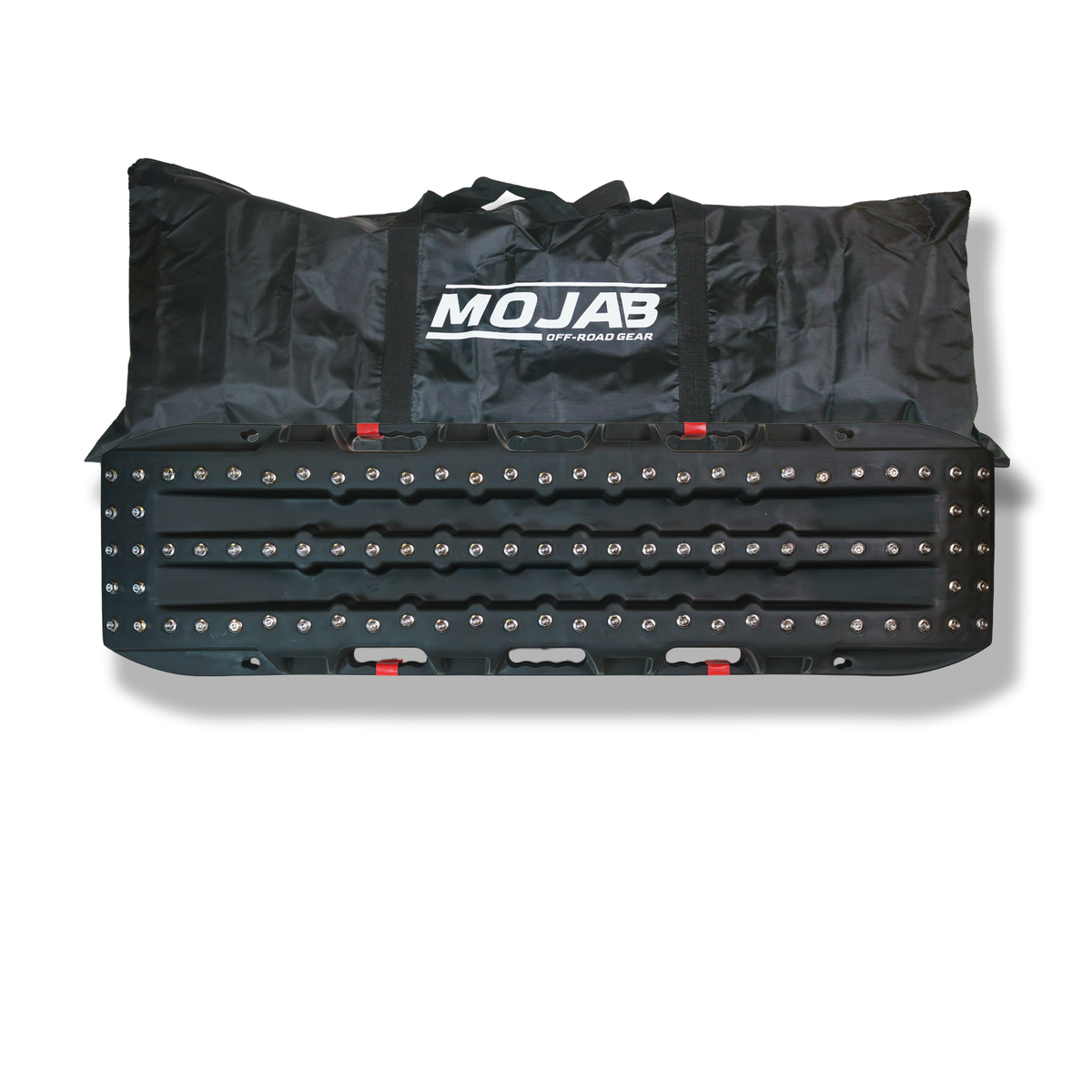 Black traction boards with MOJAB branding.