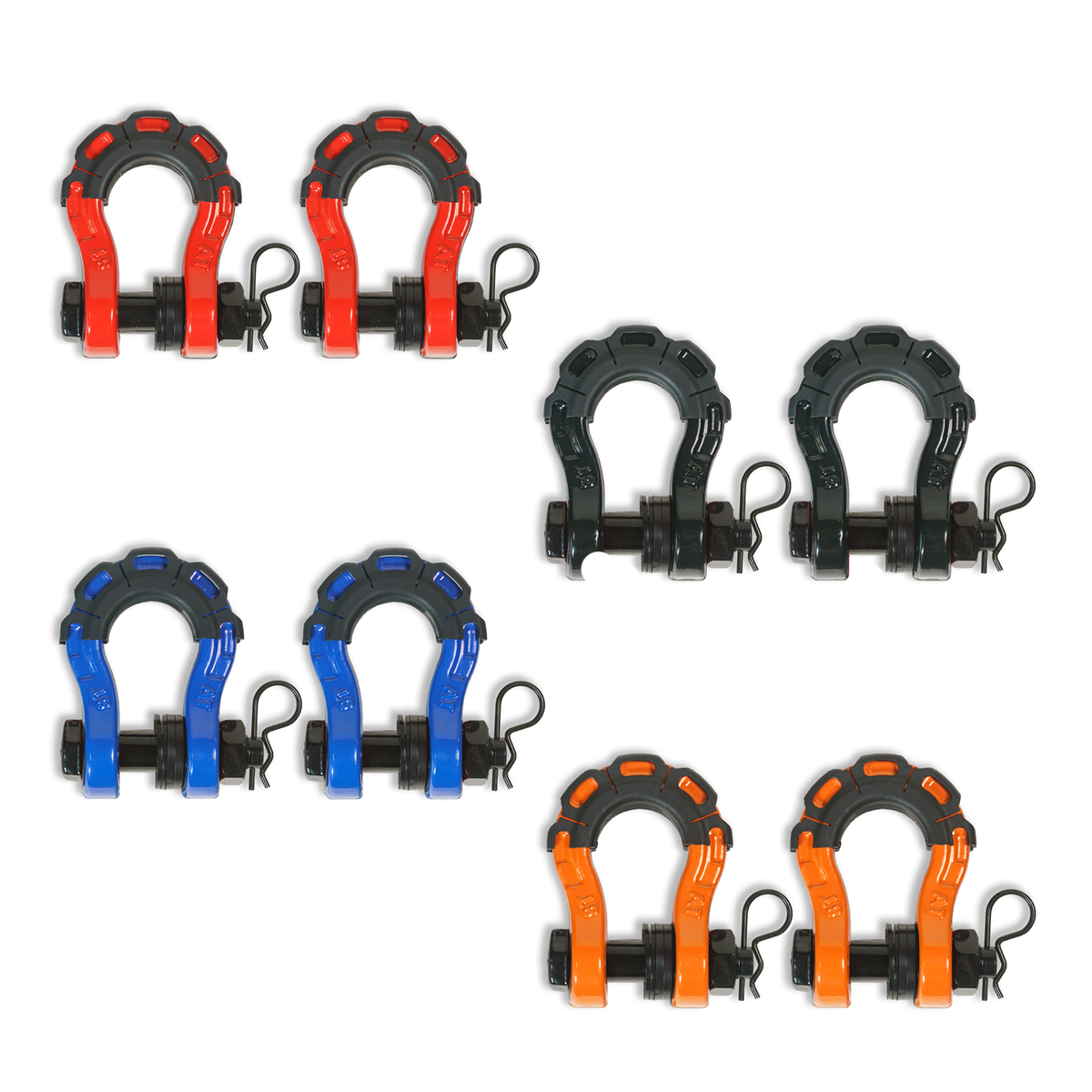 MOJAB | 3/4” Forged Steel D-shackle set (8T)