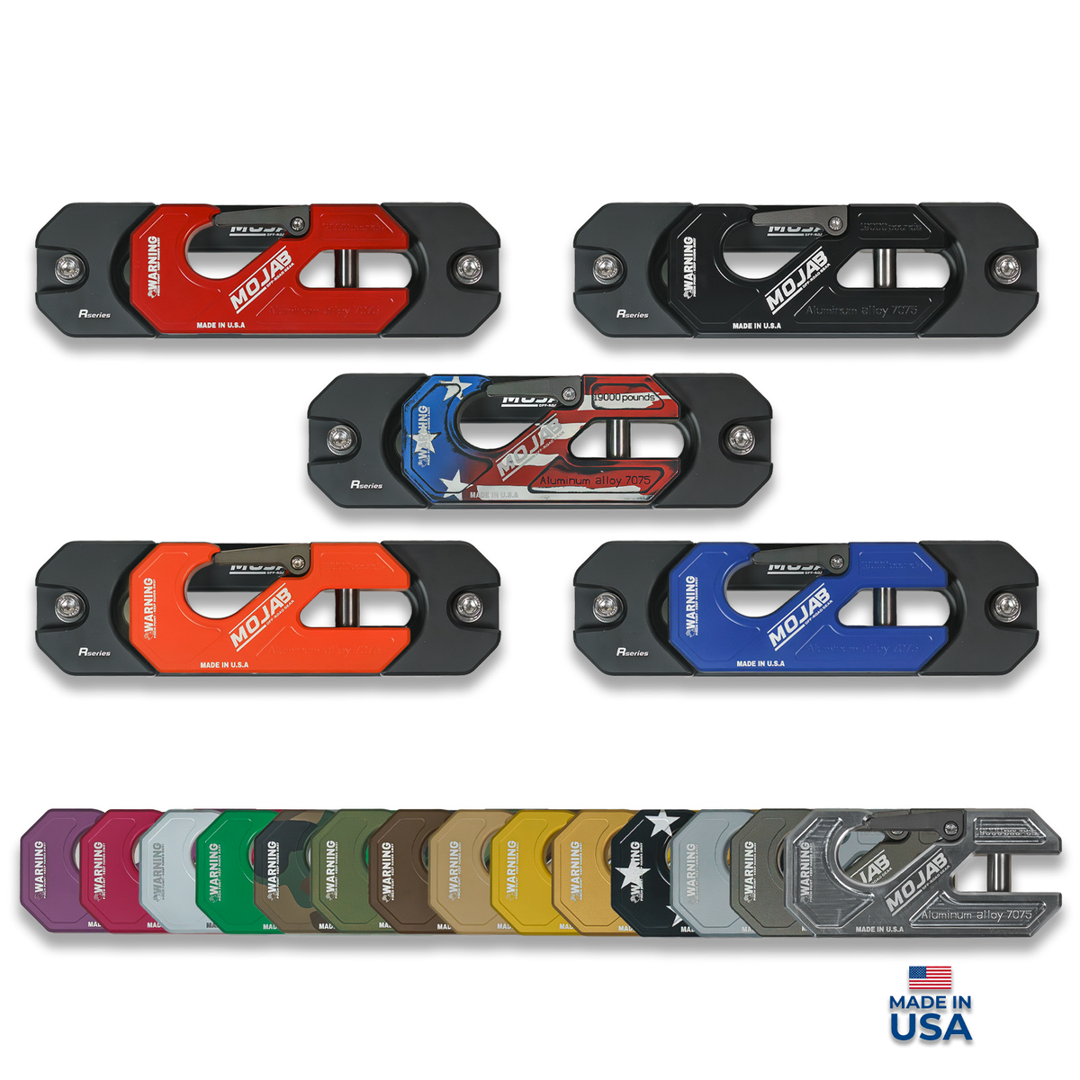 MOJAB | Aluminum Recessed Winch Shackle with Fairlead Kit