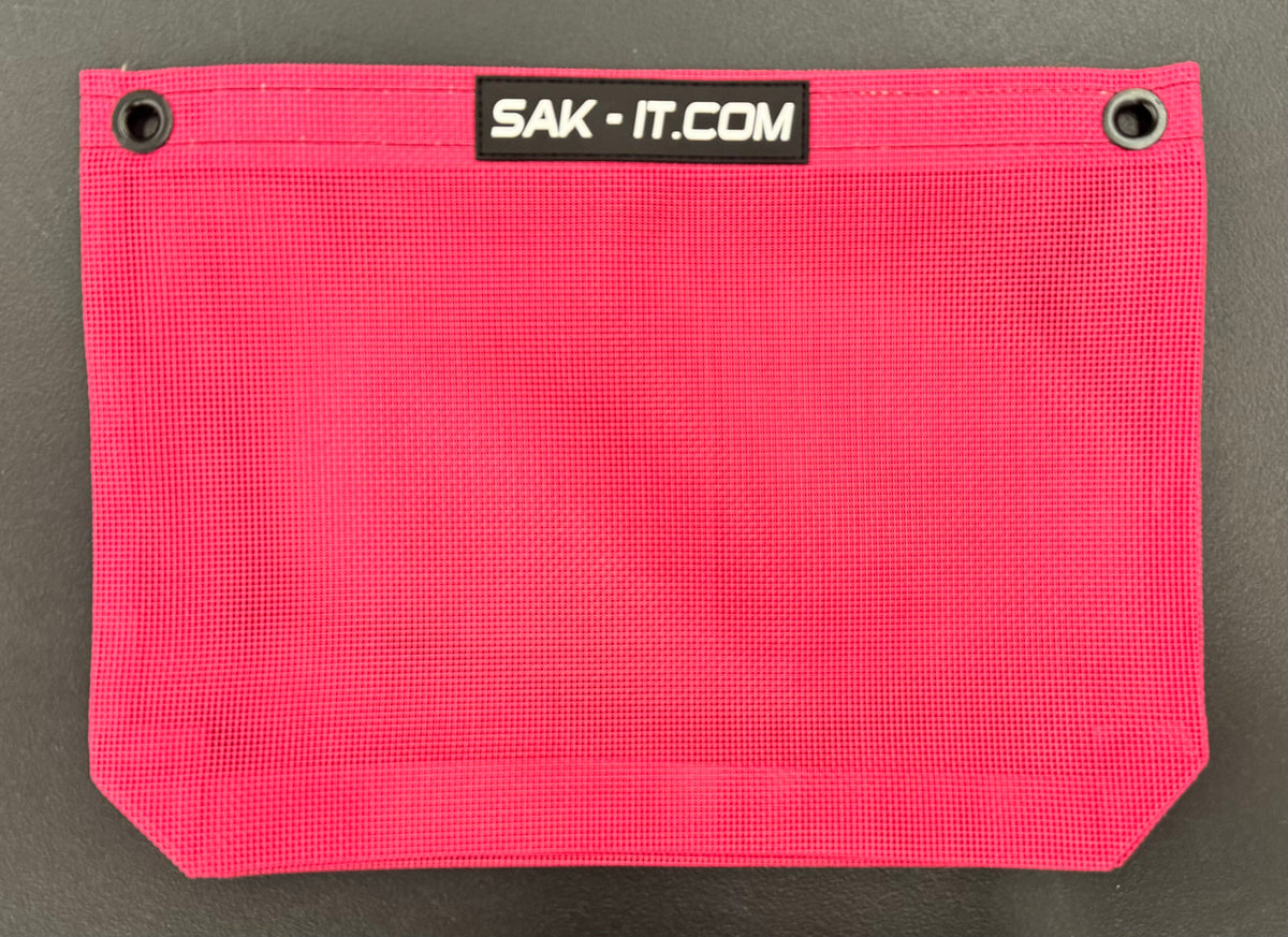 Pink Off-Road Gear bag with SAK-IT logo.