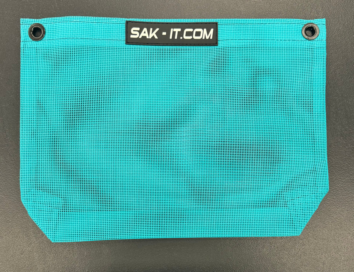 Turquoise Off-Road Gear bag with SAK-IT Logo.