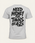 Tons & 42s Tee — Soft Lightweight · Silver