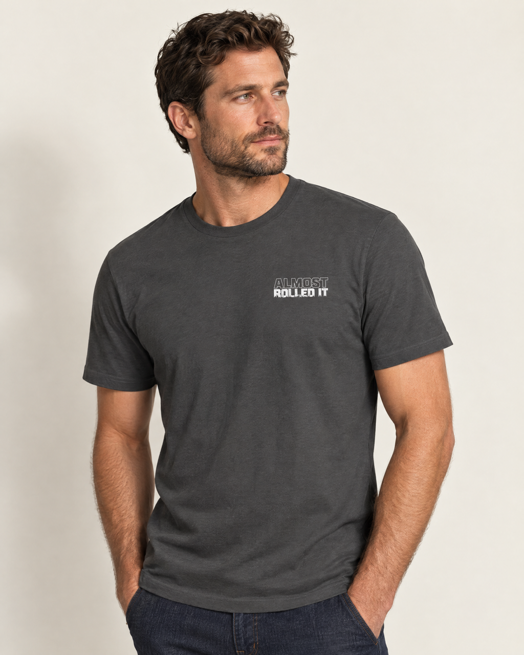 Tons & 42s Tee — Soft Lightweight · Dark Grey