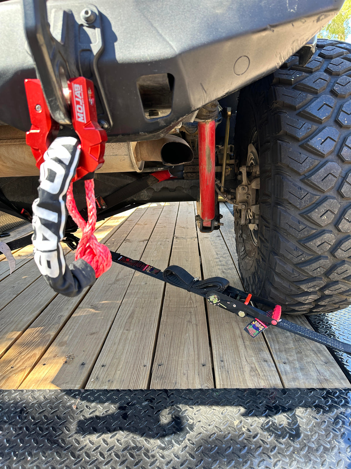 MOJAB | 3/4'' Extreme duty Aluminum D-Shackle set (9T)-Ceramic coated.